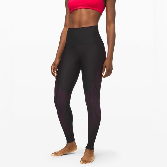 Lululemon Mapped Out High-Rise Tight 28" Black / Marvel size 4 yoga stretch gym - Picture 2 of 12